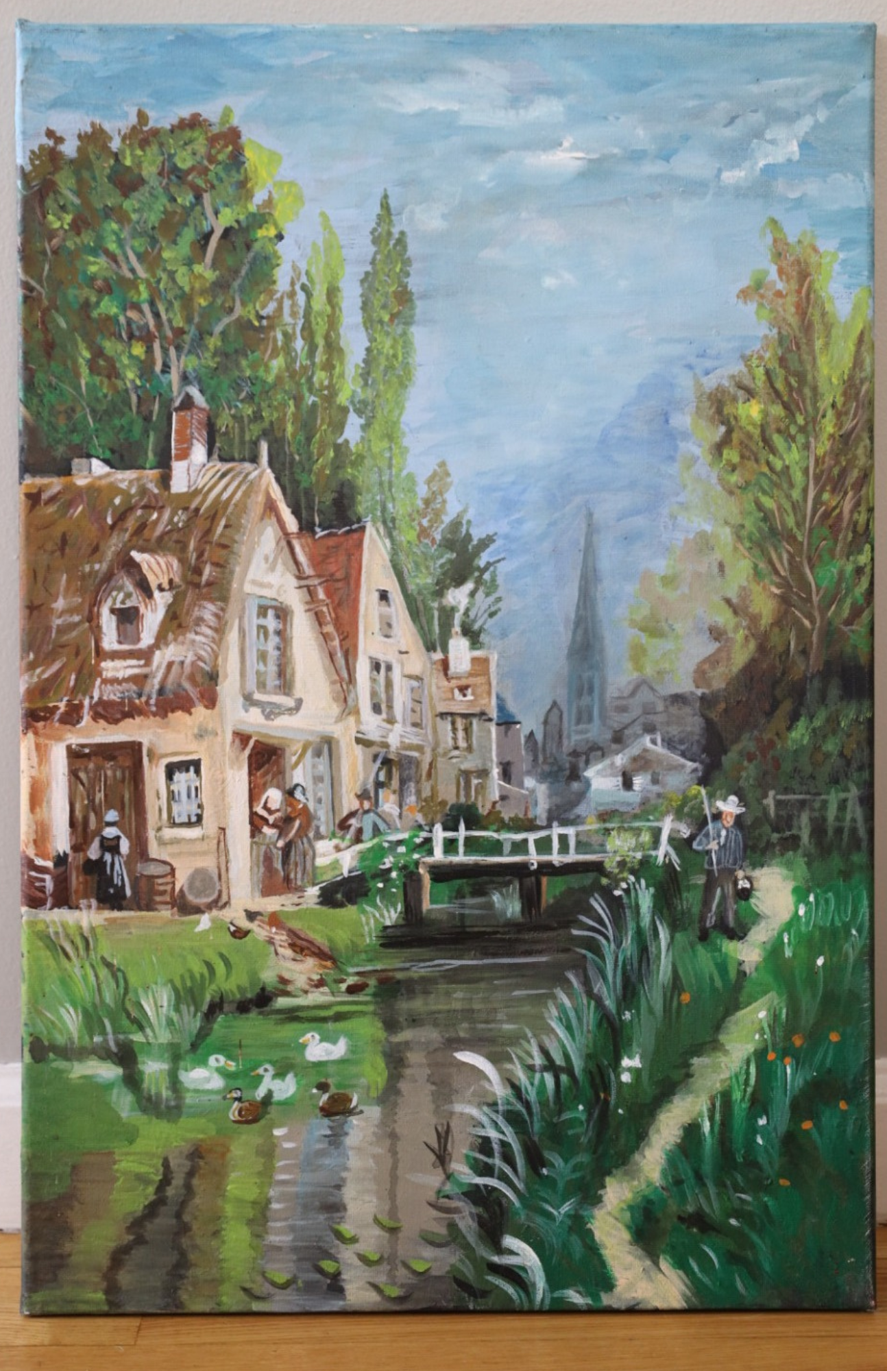 House and river